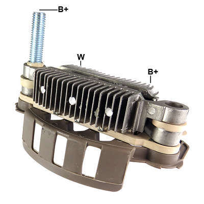 Retificador, 85A, 8x35A, B+:M8x28mm, Dist. entre centros: 85mm