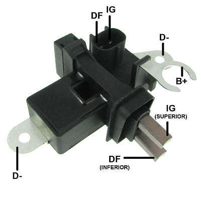 Retificador, 55A, 6x35A Diodo Avalanche