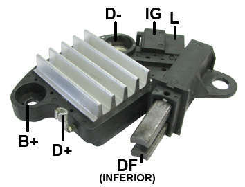 Retificador, 120A, 6x50A Diodo Avalanche
