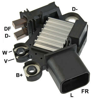 Retificador, 160A, 12x35A, Diodo Avalanche, B+: M8x20mm, Diâmetro 117mm