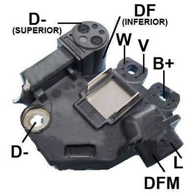 Retificador, 115A, Diodo Avalanche 6x50A, B+: M8x33mm