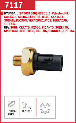 Interruptor de Pressão do Óleo