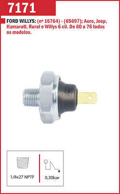 Interruptor de Pressão do Óleo
