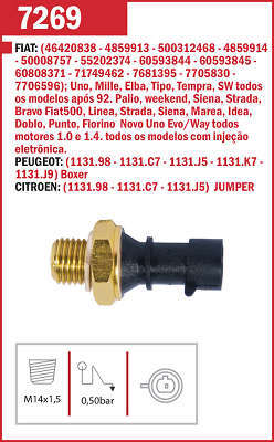 Interruptor de Pressão do Óleo