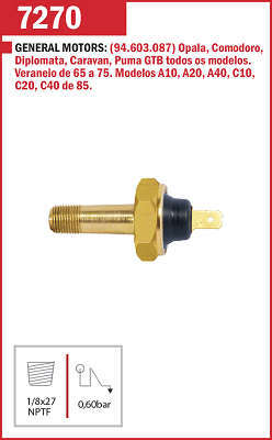 Interruptor de Pressão do Óleo
