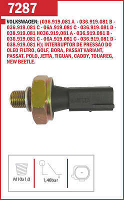 Interruptor de Pressão do Óleo