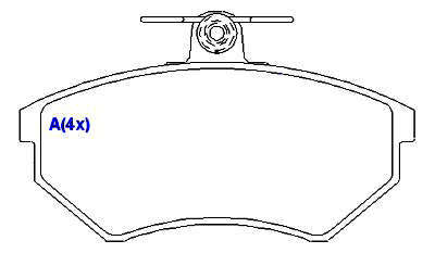 Pastilha de Freio - GIRLING - 118,9 x 69,4 x 15,6