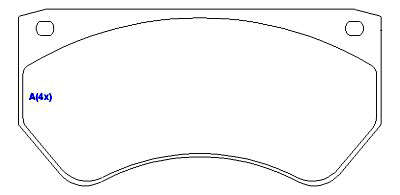 Pastilha de Freio - TEVES - 164 x 80,2 x 21,4