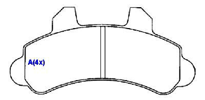 Pastilha de Freio - BENDIX - 163,8 x 77,0 x 17,0