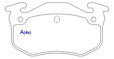 Pastilha de Freio - BENDIX - 105,2 x 54,5 x 11,5