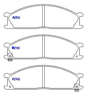 Pastilha de Freio - SUMITOMO - 160,0 x 49,5 x 16,6
