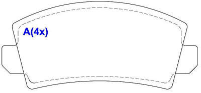 Pastilha de Freio - BENDIX - 108,8 x 49 x 14,6
