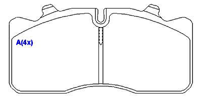 Pastilha de Freio - PERROT - 175,3 x 85,8 x 25,2