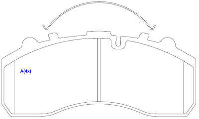 Pastilha de Freio - KNORR BREMSE - 247,5 x 109,5 x 30