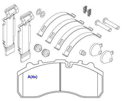Pastilha de Freio - KNORR BREMSE - 247,5 x 109,5 x 30