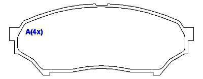 Pastilha de Freio - SUMITOMO - 123,2 x 48,0 x 15,3