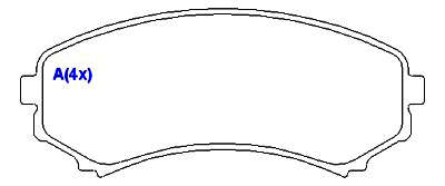 Pastilha de Freio - AKEBONO - 138,9 x 58,5 x 16