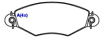 Pastilha de Freio - BENDIX - 131,0 x 47,3 x 17,3