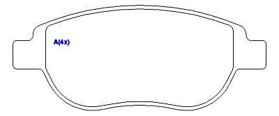Pastilha de Freio - GIRLING - 136,9 x 57,3 x 18,3