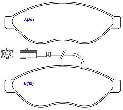 Pastilha de Freio - BREMBO - 169,2 x 61,8 x 19,2