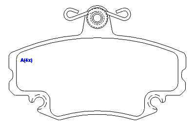 Pastilha de Freio - GIRLING - 99,9 x 64,9 x 18