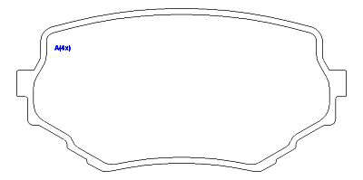 Pastilha de Freio - SUMITOMO - 110 x 54,9 x 14