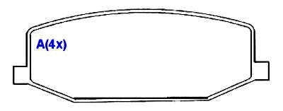 Pastilha de Freio - SUMITOMO - 110,2 x 41,5 x 14,5