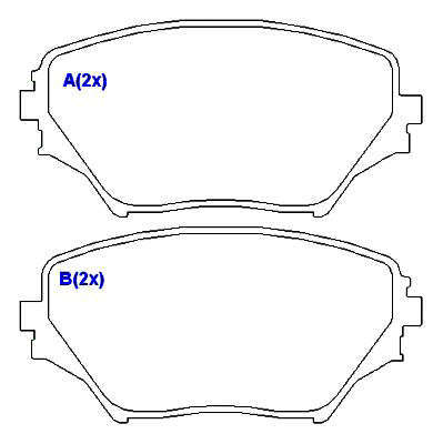 Pastilha de Freio - AKEBONO - 123 x 60,25 x 17,5