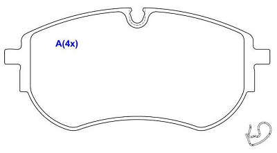 Pastilha de Freio - 163,5 x 75,65 x 17,5