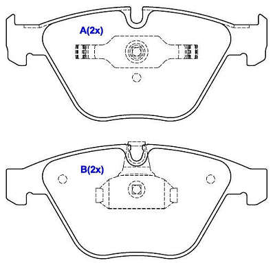 Pastilha de Freio - TEVES - 155,2 x 68,3 x 20,0