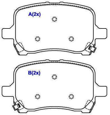 Pastilha de Freio - IMPORTADO - 118,9 x 59,7 x 17,0