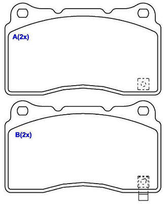 Pastilha de Freio - BREMBO - 131,6 x 77,3 x 16,0