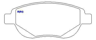 Pastilha de Freio - GIRLING - 136,9 x 57,4 x 18,3