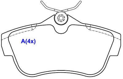 Pastilha de Freio - TEVES - 180,2 x 69,5 x 16,5