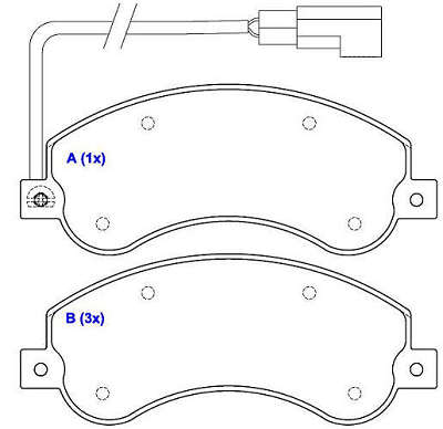 Pastilha de Freio - KNORR BREMSE - 165 x 66,5 x 18
