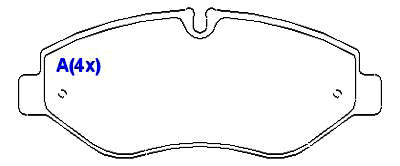Pastilha de Freio - BREMBO - 163,1 x 66,7 x 19