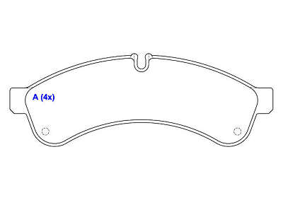 Pastilha de Freio - BREMBO - 184,1 x 65,0 x 22,8