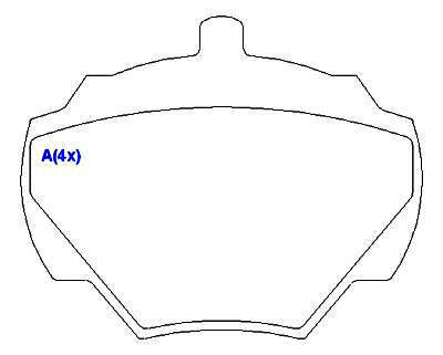 Pastilha de Freio - LOCKHEED - 88,6 x 72 x 15