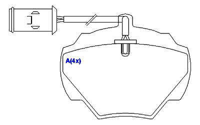 Pastilha de Freio - LOCKHEED - 88,6 x 72 x 15