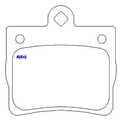Pastilha de Freio - TEVES - 63,3 x 63,2 x 15,5