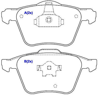Pastilha de Freio - TEVES - 155,2 x 75,0 x 19,5 / 156,5 x 74,3 x 19,5