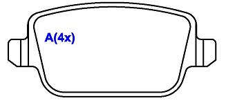 Pastilha de Freio - TRW - 95,2 x 43,2 x 15,7