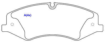 Pastilha de Freio - GIRLING - 192,5 x 73,3 x 18,3
