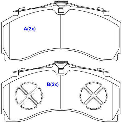 Pastilha de Freio - KNORR BREMSE - 244,5 x 114,0 x 30,0