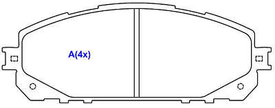 Pastilha de Freio - ADVICS - 167,0 x 62,0 x 17,5