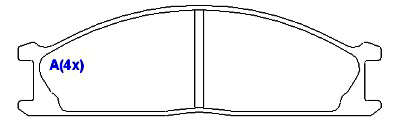 Pastilha de Freio - SUMITOMO - 160,0 x 49,5 x 16,6