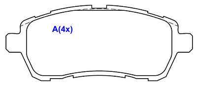 Pastilha de Freio - LUCAS/GIRLING - 125,7 x 51,4 x 16,5
