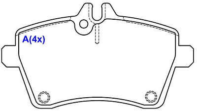 Pastilha de Freio - TRW - 116,5 x 63,7 x 18,8