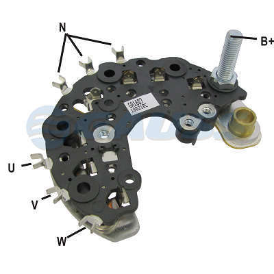 Retificador, 85A, Diodos 6x 35A Avalanche (Zener)