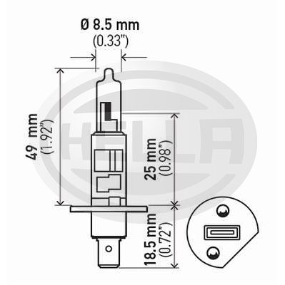 Lampada H1 12V 55W HP 2.0